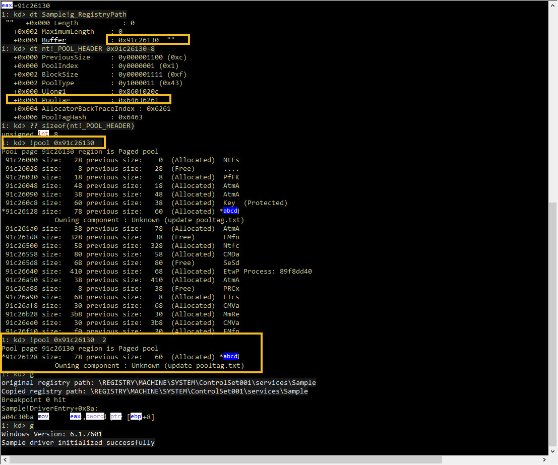 sample driver memory